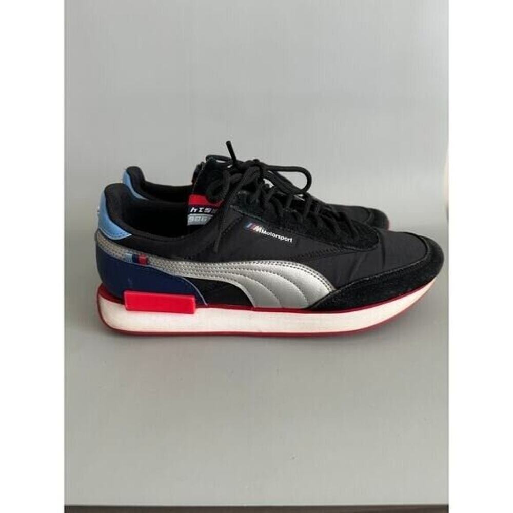 Puma Future Rider BMW Motorsport Black Sneakers Mens Size 10 - EUC - Picture 5 of 9